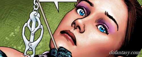 Gal’s nips pinched while Hitachi - BDSM Art Collection - Pic 1