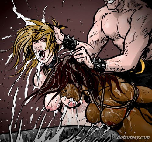Sexy slaves endure harsh water torture. - BDSM Art Collection - Pic 1