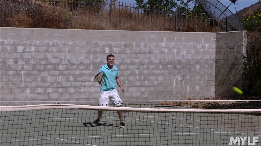 Tennis lessons end in MILF's hot bang - XXX Dessert - Picture 1