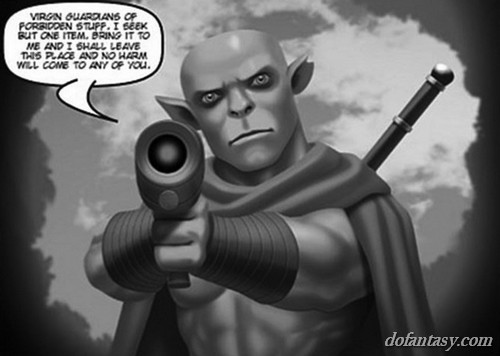 Elf guy prepares to fight powerful - BDSM Art Collection - Pic 1