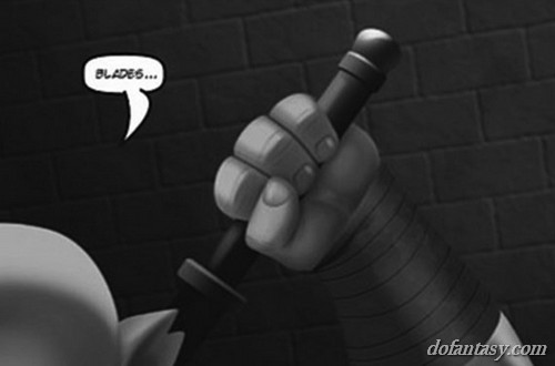 Brute and elf do battle with a naked - BDSM Art Collection - Pic 1
