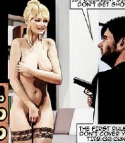 Dom gets obedient lady nearly naked. - BDSM Art Collection - Pic 4