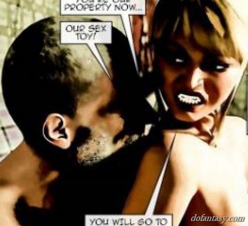 Pretty lady treated like a living sex - BDSM Art Collection - Pic 3