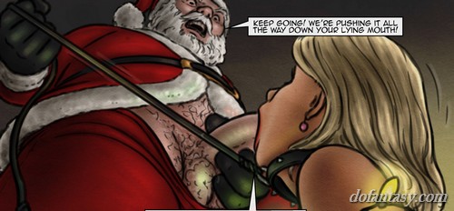 Cute blonde bound and deep throated on - BDSM Art Collection - Pic 3