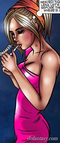 Busty blonde slut puts on her pink - BDSM Art Collection - Pic 4