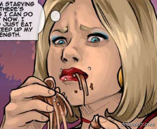 Big tits blonde is hungry and throws - BDSM Art Collection - Pic 4