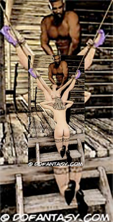 Petite teen chick is impaled on the - BDSM Art Collection - Pic 3