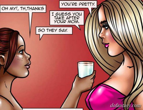 Busty blonde slut came to her friend's - BDSM Art Collection - Pic 4