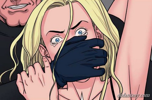 Busty blonde teen tries to break free - BDSM Art Collection - Pic 1