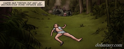 Unconscious blonde nurse thrown out of - BDSM Art Collection - Pic 1