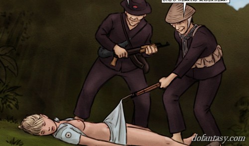 Unconscious blonde nurse thrown out of - BDSM Art Collection - Pic 4