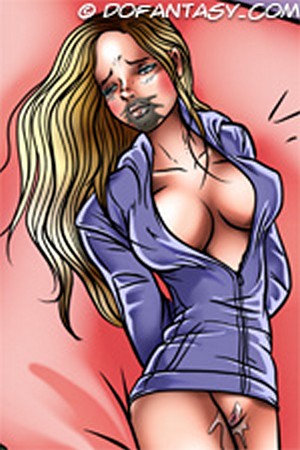 Sexy tits beauty lured into rough sex - BDSM Art Collection - Pic 2