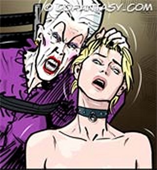 Brunette slut tied up, spanked hard - BDSM Art Collection - Pic 4