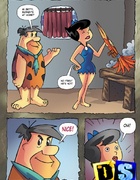 Cartoon sex comics. Flintstones adultery.
