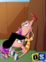 Toon sex. Phineas and Ferb share pussy.