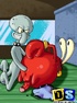 Cartoon sex. SpongeBob hunts pussy.