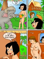 Toon porn comic. Mowgli's sex adventures.