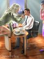 Sexcartoon. Guy worships two mistresses' - Picture 1