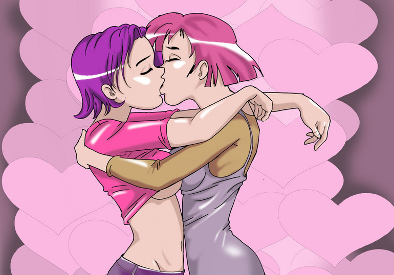 Hentai. Sizzling large-eyed anime sluts explore the - Picture 8