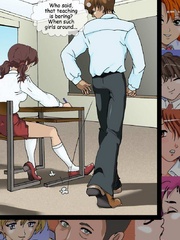 Anime sex. Two cracking anime dolls seduced and - Picture 1