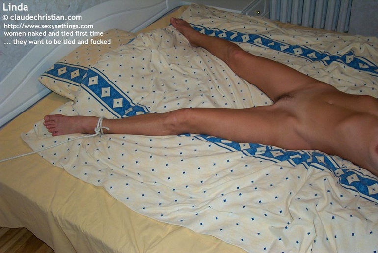 Nylon porno. Linda tied naked fully spread. - Unique Bondage - Pic 12
