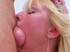 Very deep throat. Clips of a blonde swallowing an entire cock.