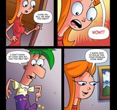 Young cartoon hottie going hard on throbbing pecker of shy dude.