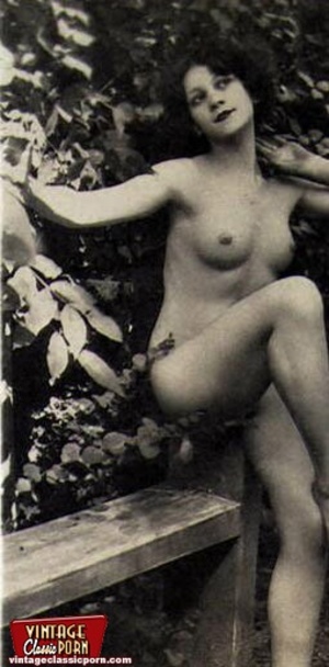 Classic pussy. Naughty vintage ladies po - Picture 5
