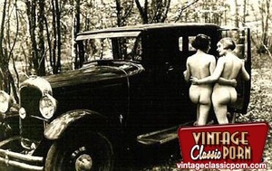 Sexy hairy pussy. Several vintage car lo - Picture 3