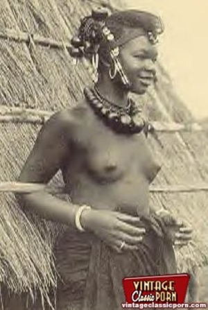Old classic porn. Several nude African l - Picture 6