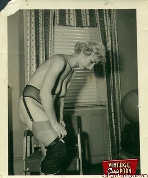 Perfect hairy pussy. Vintage blonde and  - XXX Dessert - Picture 3