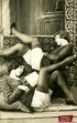 Hairy bush. Sensual vintage ladies in sexy lingerie showing the goods.