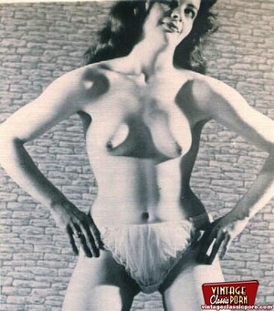 Classic porn. Several sexy vintage ladie - Picture 3