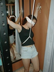 Bdsm girls. This girl is restrained hard. - Unique Bondage - Pic 10