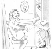 Sex slave comics. Very kinky and bizarre drawings.