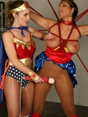 Submissive. Superheroines Natali Demore and - Unique Bondage - Pic 5