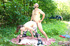 Old &amp; young. Skating teen fucked by an old men in the bush.