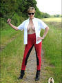 Strapon. Busty domina outdoors. - Picture 2