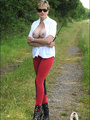 Strapon. Busty domina outdoors. - Picture 3