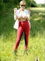 Strapon. Busty domina outdoors. - Picture 4