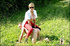 strapon busty domina outdoors