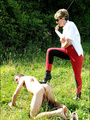 Strapon. Busty domina outdoors. - Picture 15