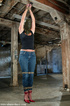 Bdsm porn. Lola tied up and dominated by another women.