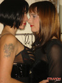 Strap ons. Tgirl and Jane licking each - Picture 8