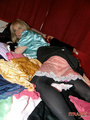 Master and slave. Blonde crossdresser - Picture 1