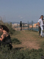 Public nudity. Beautiful redhead tied - Picture 8