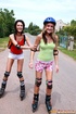 lesbi two skating teenage