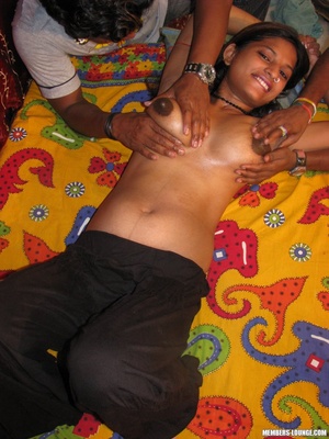 Indian porn. One babe 2 big cocks.