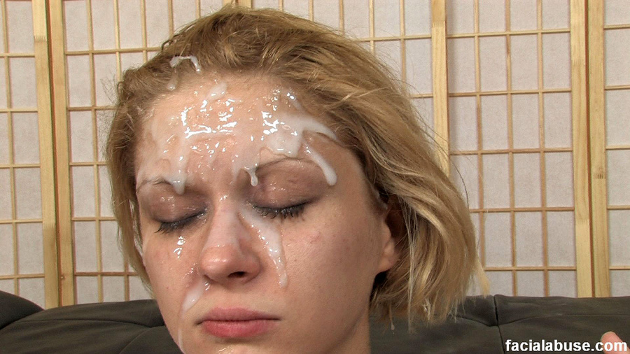 Cum shot. Innocent blonde skank gets facial - XXX Dessert - Picture 15