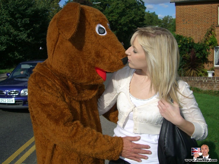 Panty hose sex. Blonde British teen rammed  - XXX Dessert - Picture 2